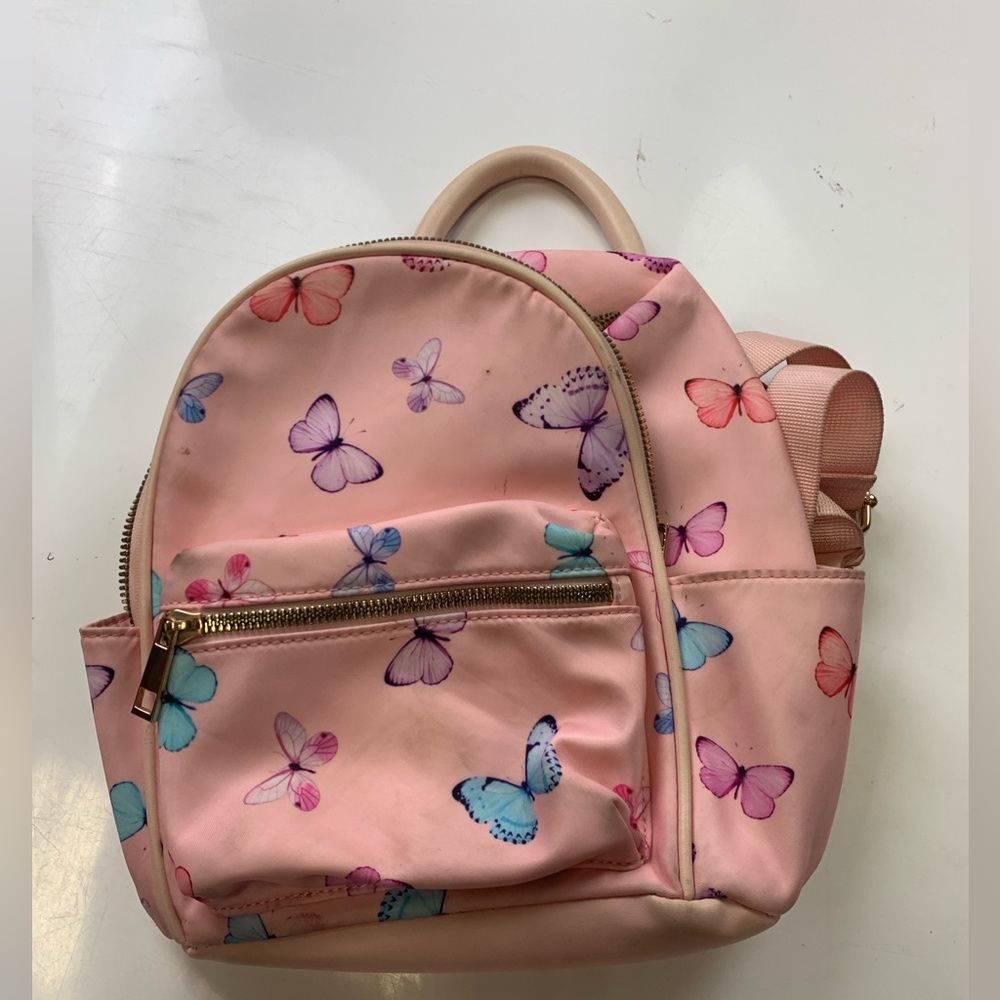 LD pink butterfly backpack